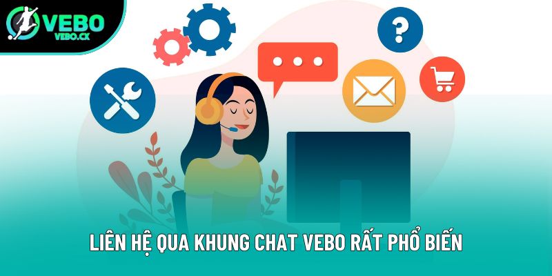 Liên hệ qua khung chat VEBO rất phổ biến Liên hệ qua khung chat VEBO rất phổ biến
